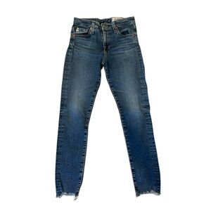 AG Adriano Goldschmied Farrah Frayed Hem Skinny‎ Ankle Jeans SIZE 26